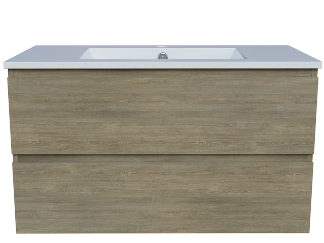 Nevada Plus Vanity 900mm Centre Bowl Alpha Top Wall hung (NEVP-V-900-C-APH-W)