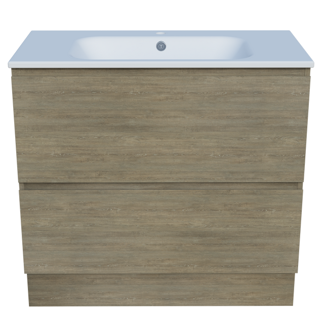 Nevada Plus Vanity 900mm Centre Bowl Haven Top Floor standing (NEVP-V-900-C-HVN-F)