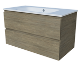 Nevada Plus Vanity 900mm Centre Bowl Haven Top Wall hung (NEVP-V-900-C-HVN-W)