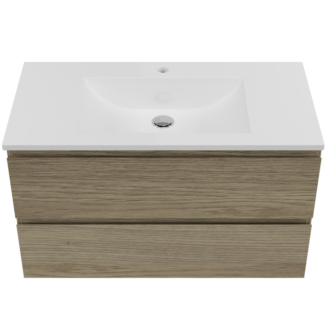 Nevada Plus Vanity 900mm Centre Bowl Regal Top Wall hung (NEVP-V-900-C-REG-W)