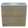 Nevada Plus Vanity 900mm Centre White Gloss Under Counter Basin SilkSurface Top Floor standing (NEVP-V-900-C-SSU-F)