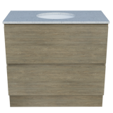 Nevada Plus Vanity 900mm Centre White Gloss Under Counter Basin SilkSurface Top Floor standing (NEVP-V-900-C-SSU-F)