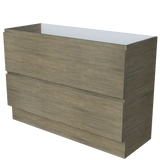 Nevada Plus Cabinet Only 1200mm Right Bowl Floor standing