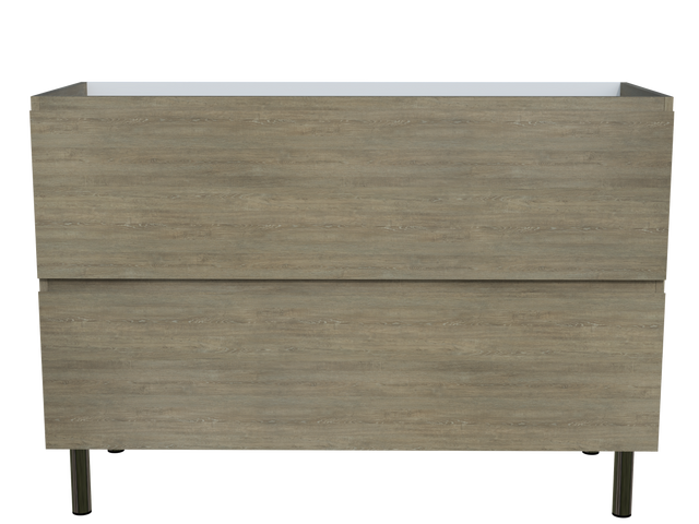 Nevada Plus Cabinet Only 1200mm Double Bowl On Legs