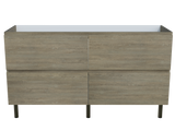 Nevada Plus Cabinet Only 1500mm Centre Bowl On Legs