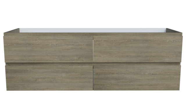 Nevada Plus Cabinet Only 1500mm Right Bowl Wall hung