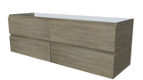 Nevada Plus Cabinet Only 1500mm Right Bowl Wall hung