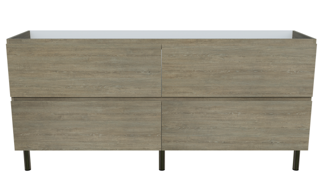 Nevada Plus Cabinet Only 1800mm Right Bowl On Legs