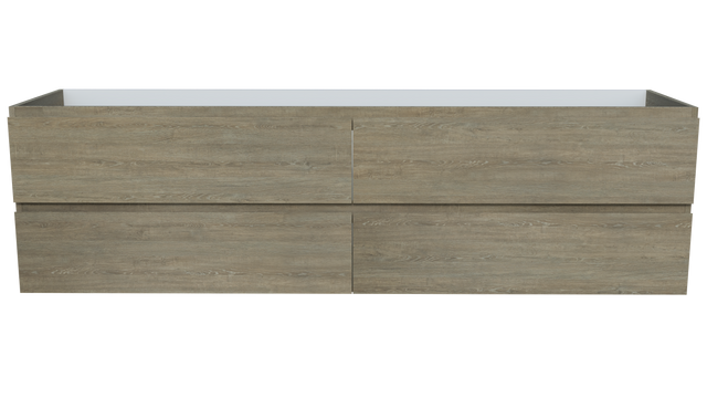 Nevada Plus Cabinet Only 1800mm Double Bowl Wall hung