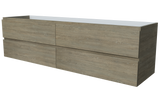 Nevada Plus Cabinet Only 1800mm Left Bowl Wall hung