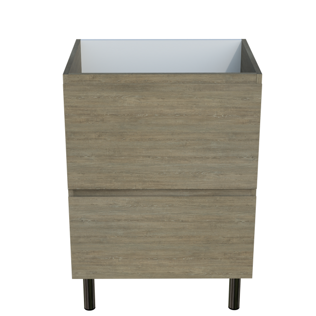 Nevada Plus Cabinet Only 600mm Centre Bowl On Legs