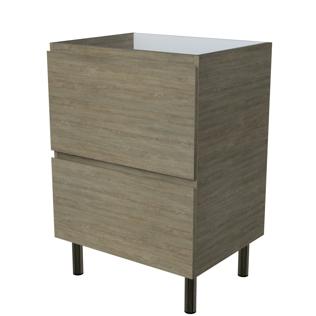 Nevada Plus Cabinet Only 600mm Centre Bowl On Legs