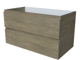 Nevada Plus Cabinet Only 900mm Left Bowl Wall hung
