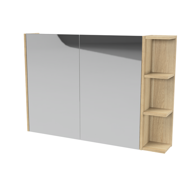 New York Mirror Cabinet 1050mm Left Double Door Platinum Collection (NEW-SC-1050-L-P)