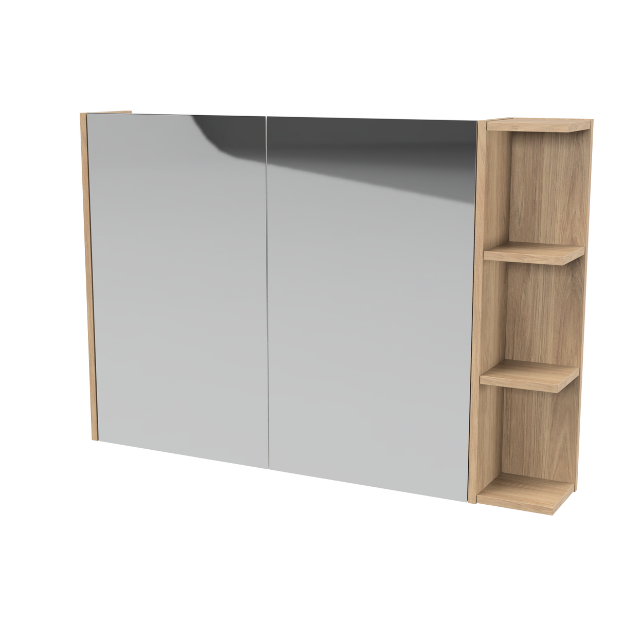 New York Mirror Cabinet 1050mm Left Double Door Platinum Collection (NEW-SC-1050-L-P)