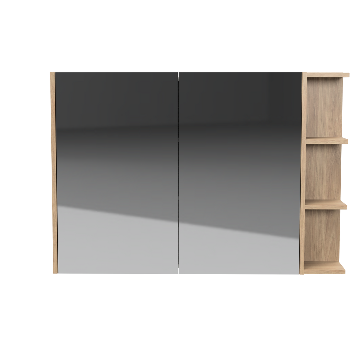 New York Mirror Cabinet 1050mm Left Double Door Platinum Collection (NEW-SC-1050-L-P)