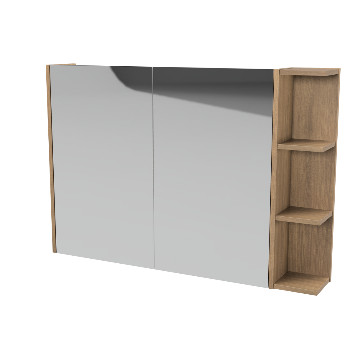 New York Mirror Cabinet 1050mm Left Double Door Platinum Collection (NEW-SC-1050-L-P)