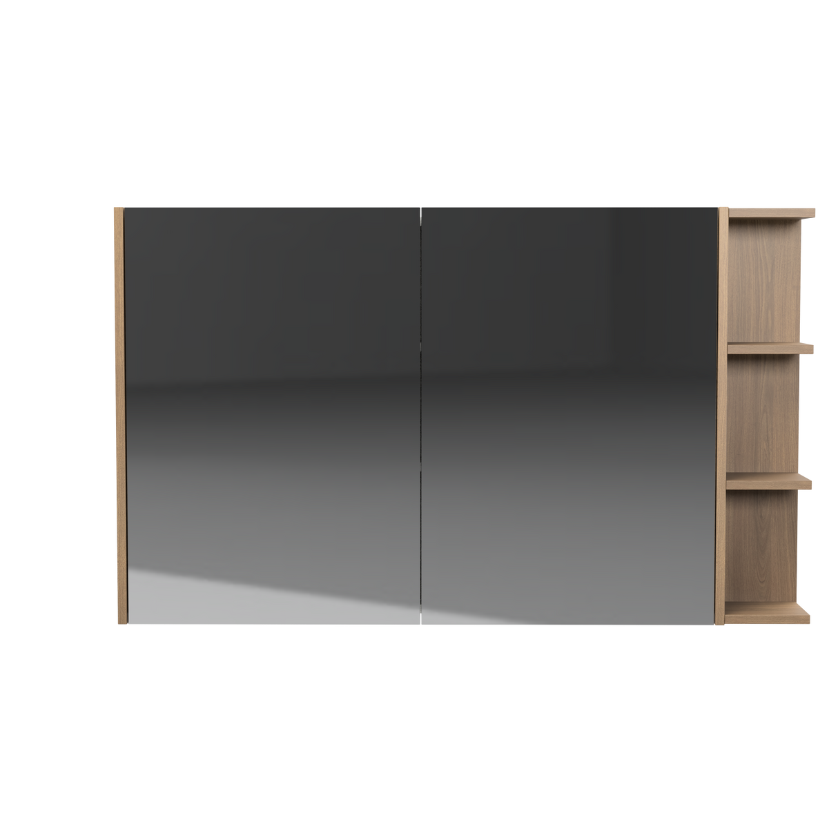 New York Mirror Cabinet 1200mm Left Double Door Platinum Collection (NEW-SC-1200-L-P)