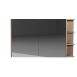 New York Mirror Cabinet 1200mm Left Double Door Platinum Collection (NEW-SC-1200-L-P)