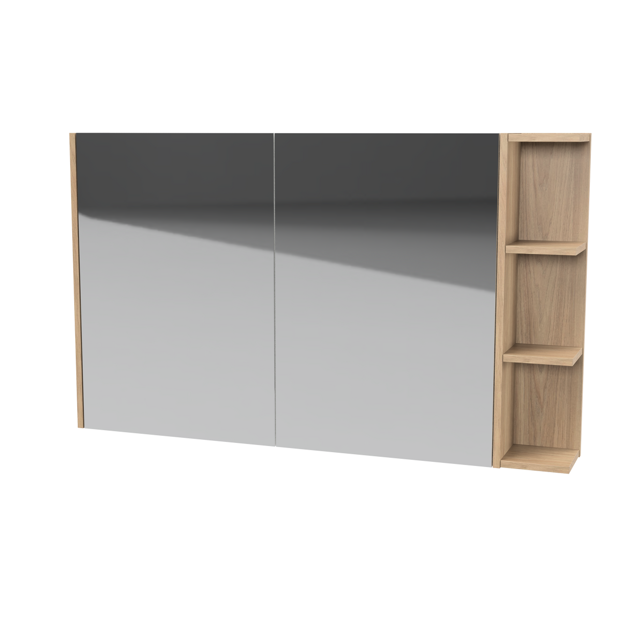 New York Mirror Cabinet 1200mm Left Double Door Platinum Collection (NEW-SC-1200-L-P)