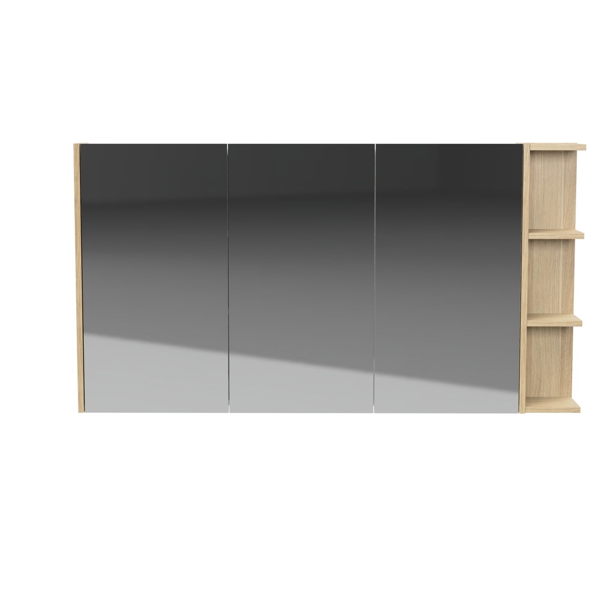 New York Mirror Cabinet 1350mm Left Three Door Gold Collection (NEW-SC-1350-L-G)