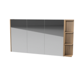 New York Mirror Cabinet 1350mm Left Three Door Platinum Collection (NEW-SC-1350-L-P)