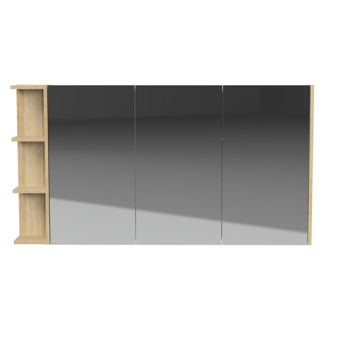 New York Mirror Cabinet 1350mm Right Three Door Platinum Collection (NEW-SC-1350-R-P)