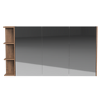 New York Mirror Cabinet 1350mm Right Three Door Platinum Collection (NEW-SC-1350-R-P)