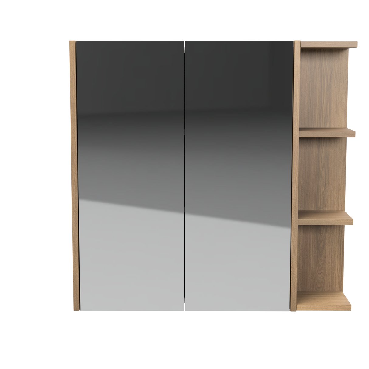 New York Mirror Cabinet 750mm Left Double Door Platinum Collection (NEW-SC-750-L-P)