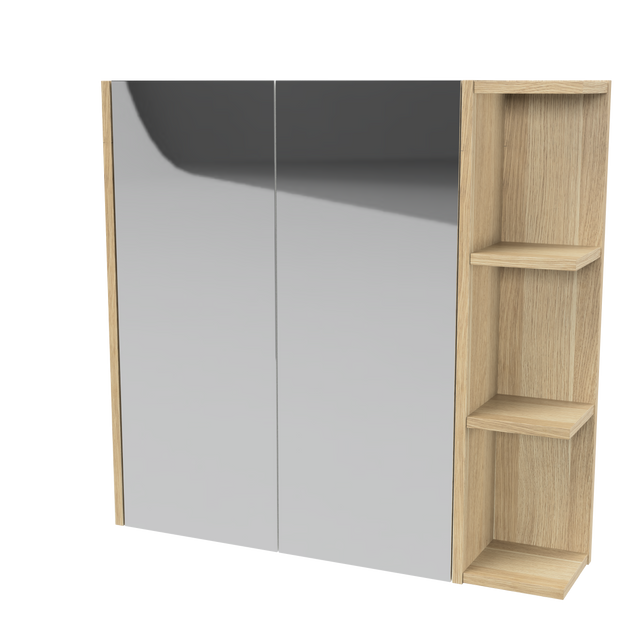 New York Mirror Cabinet 750mm Left Double Door Gold Collection (NEW-SC-750-L-G)