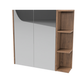 New York Mirror Cabinet 750mm Left Double Door Platinum Collection (NEW-SC-750-L-P)