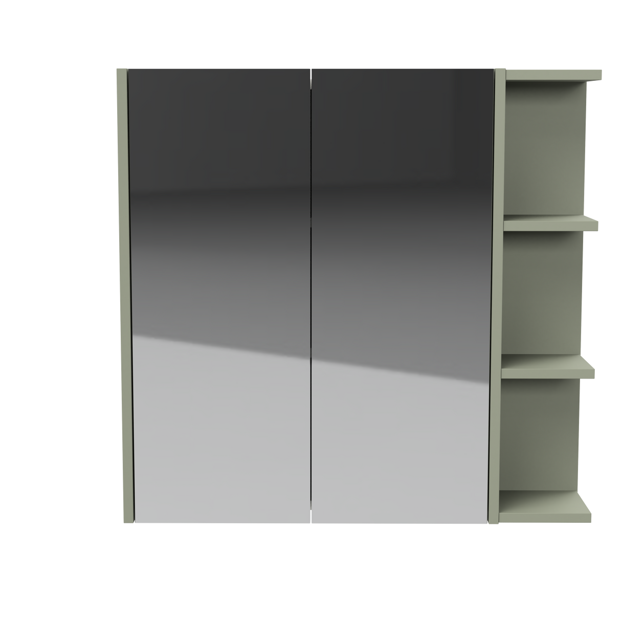 New York Mirror Cabinet 750mm Left Double Door Platinum Collection (NEW-SC-750-L-P)