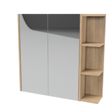 New York Mirror Cabinet 750mm Left Double Door Platinum Collection (NEW-SC-750-L-P)
