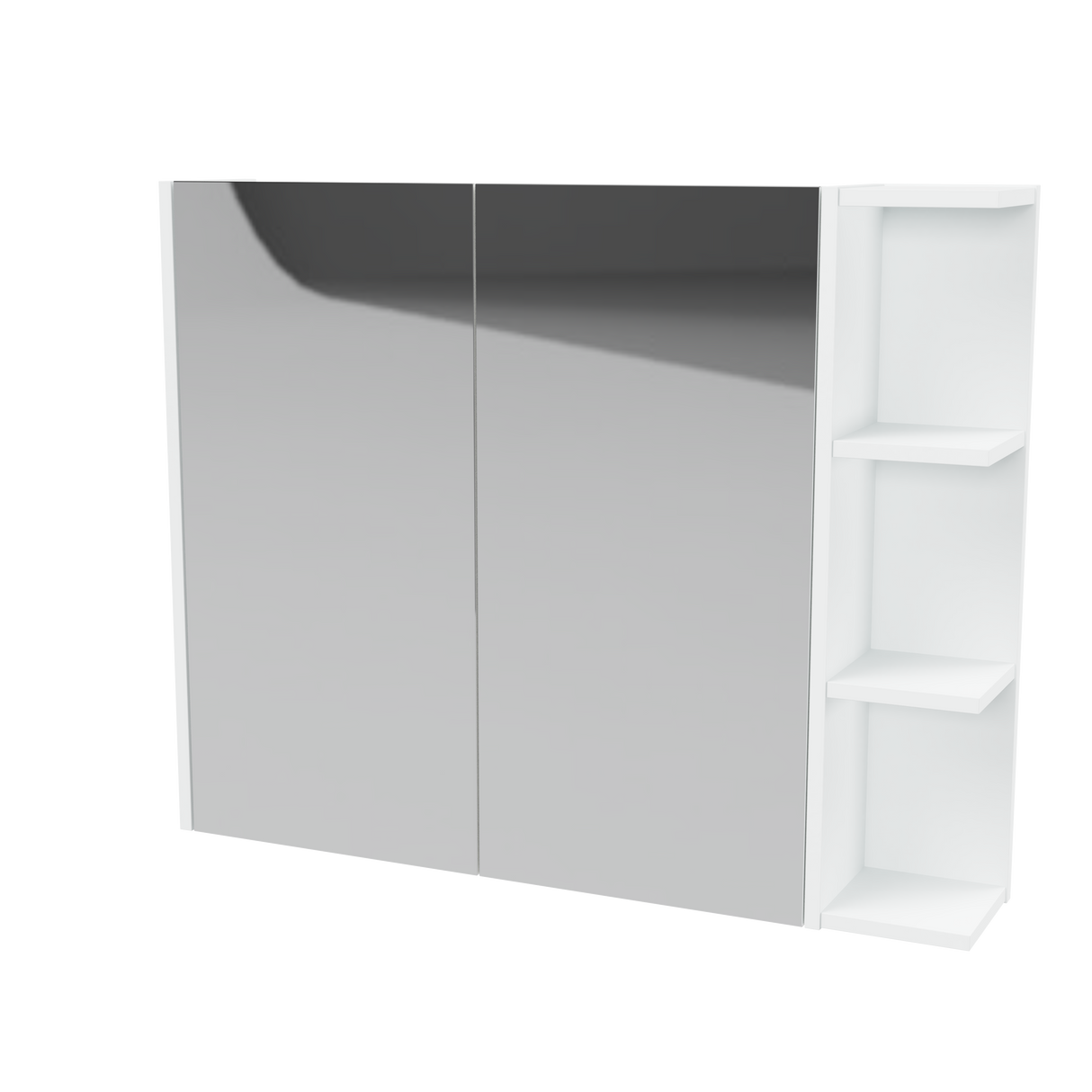 New York Mirror Cabinet 900mm Left Double Door Platinum Collection (NEW-SC-900-L-P)