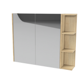 New York Mirror Cabinet 900mm Left Double Door Platinum Collection (NEW-SC-900-L-P)