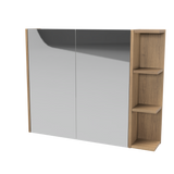New York Mirror Cabinet 900mm Left Double Door Platinum Collection (NEW-SC-900-L-P)