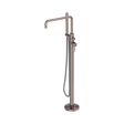 An image of Nero Tapware Zen SS316L Freestanding Bath Mixer With Outdoor Shower Hose Brushed Bronze