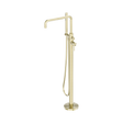 An image of Nero Tapware Zen SS316L Freestanding Bath Mixer Brushed Gold