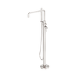 An image of Nero Tapware Zen SS316L Freestanding Bath Mixer Brushed Nickel