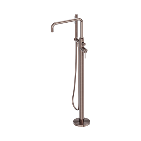 An image of Nero Tapware Zen SS316L Freestanding Bath Mixer Brushed Bronze