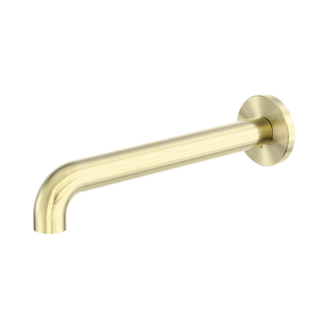 An image of Nero Tapware Zen SS316L Round Basin/Bath Spout Only 230mm Brushed Gold