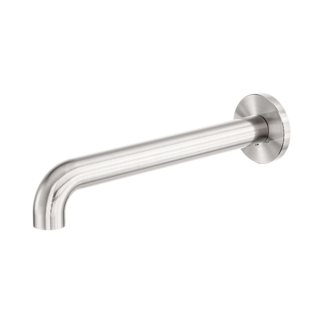 An image of Nero Tapware Zen SS316L Round Basin/Bath Spout Only 230mm Brushed Nickel