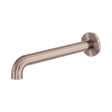 An image of Nero Tapware Zen SS316L Round Basin/Bath Spout Only 230mm Brushed Bronze