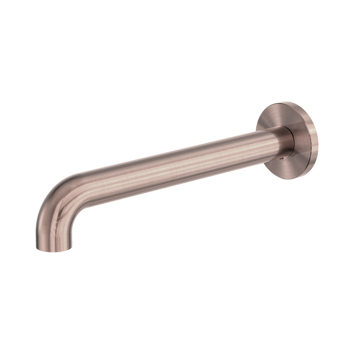 An image of Nero Tapware Zen SS316L Round Basin/Bath Spout Only 230mm Brushed Bronze