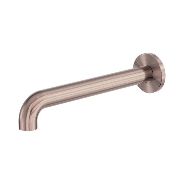 An image of Nero Tapware Zen SS316L Round Basin/Bath Spout Only 230mm Brushed Bronze