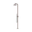 An image of Nero Tapware Zen SS316L Outdoor Freestanding Shower Column Brushed Bronze