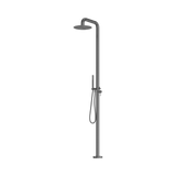 An image of Nero Tapware Zen SS316L Outdoor Freestanding Shower Column Graphite