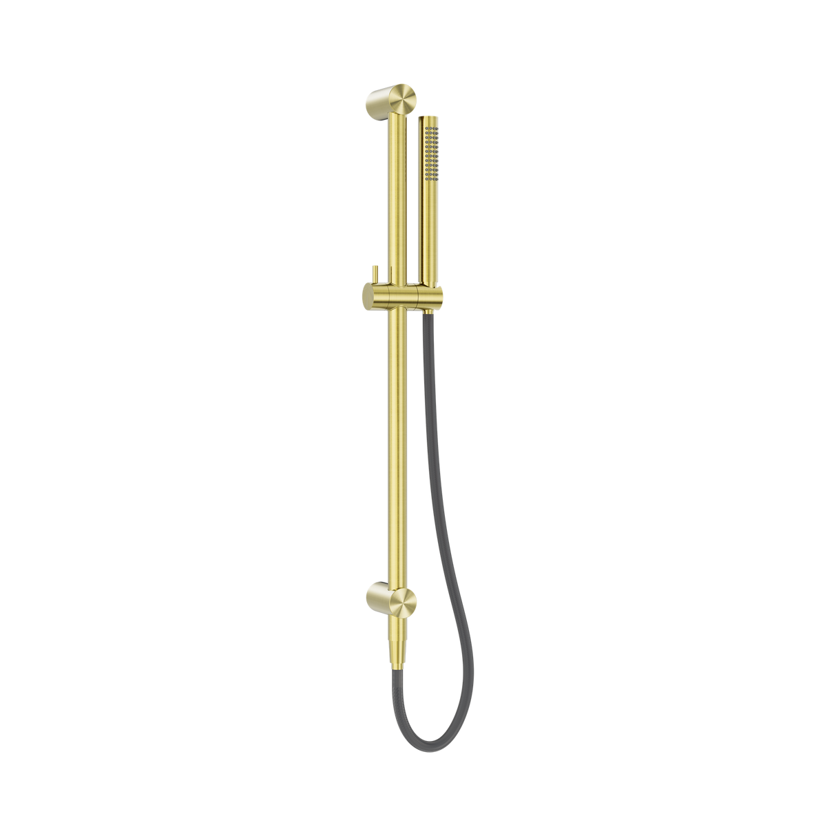 An image of Nero Tapware Zen SS316L Shower Rail With Outdoor Shower Hose Brushed Gold