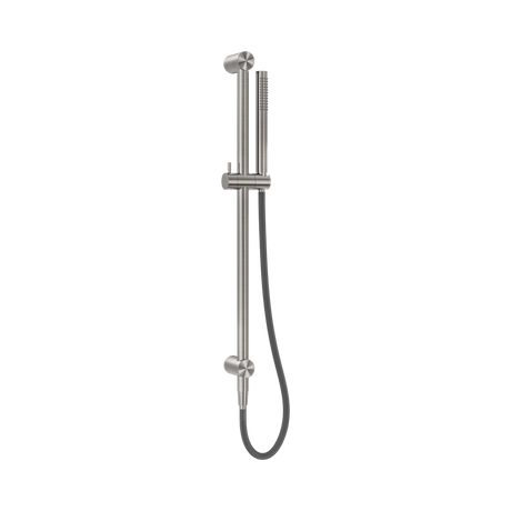 An image of Nero Tapware Zen SS316L Shower Rail With Outdoor Shower Hose Brushed Nickel