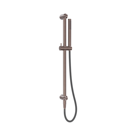 An image of Nero Tapware Zen SS316L Shower Rail With Outdoor Shower Hose Brushed Bronze